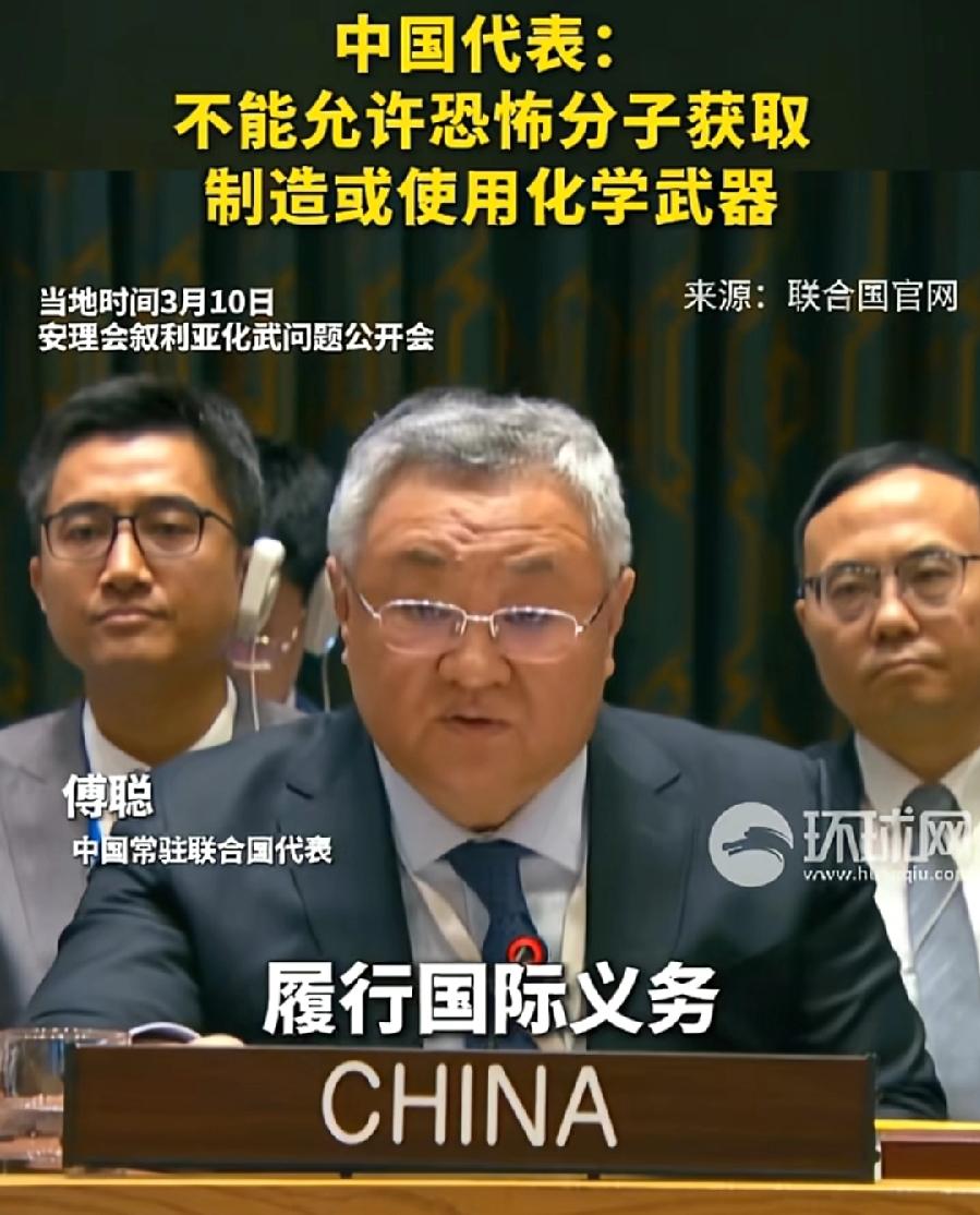 中方:不允许恐怖分子（当然包括东伊运）制造或使用化学武器！叙利亚化武问题由来已久