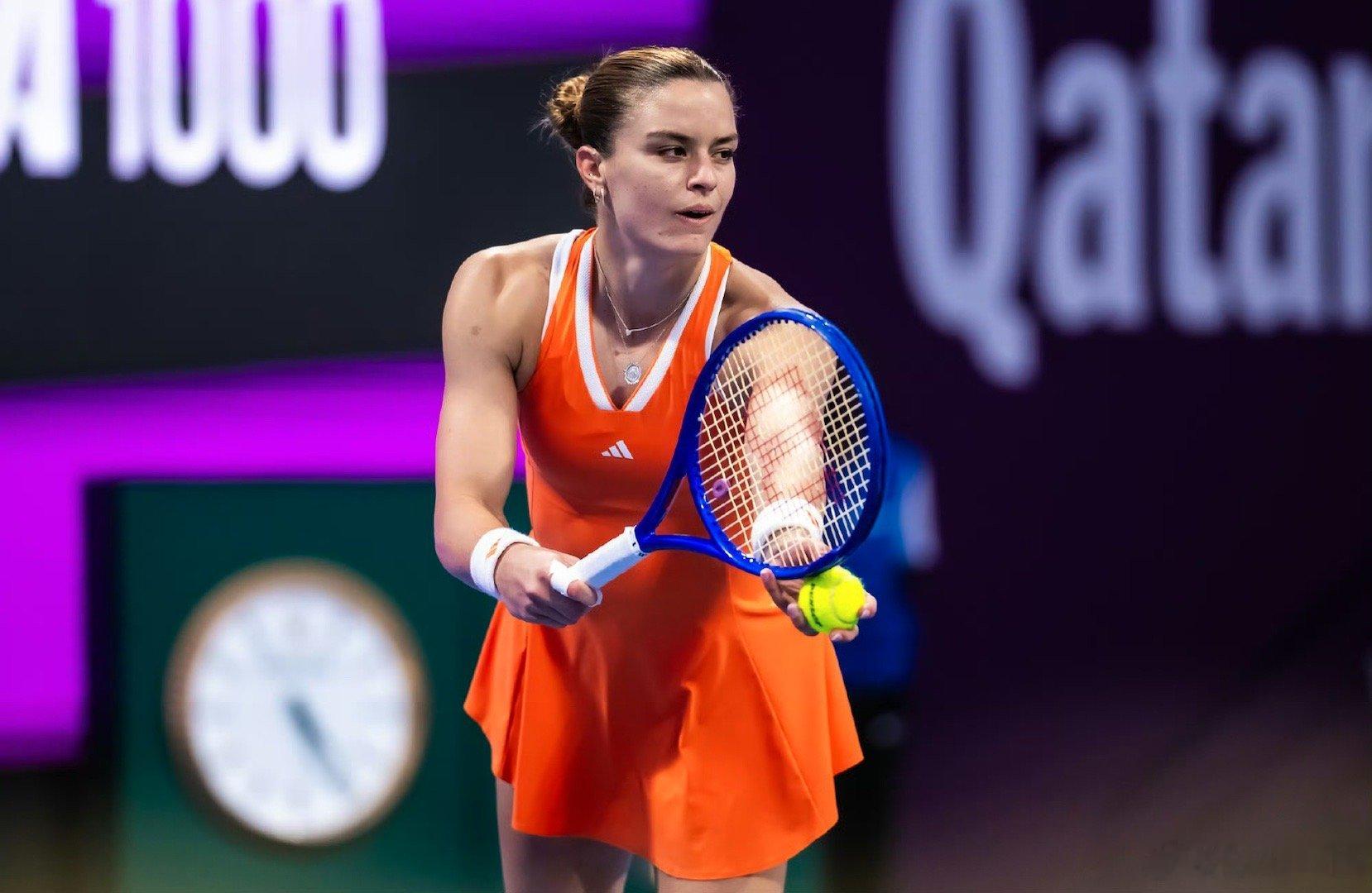 萨卡里逆转斯瓦泰克WTA1000多哈站1/4决赛，萨卡里以2-6/6-4/7-5