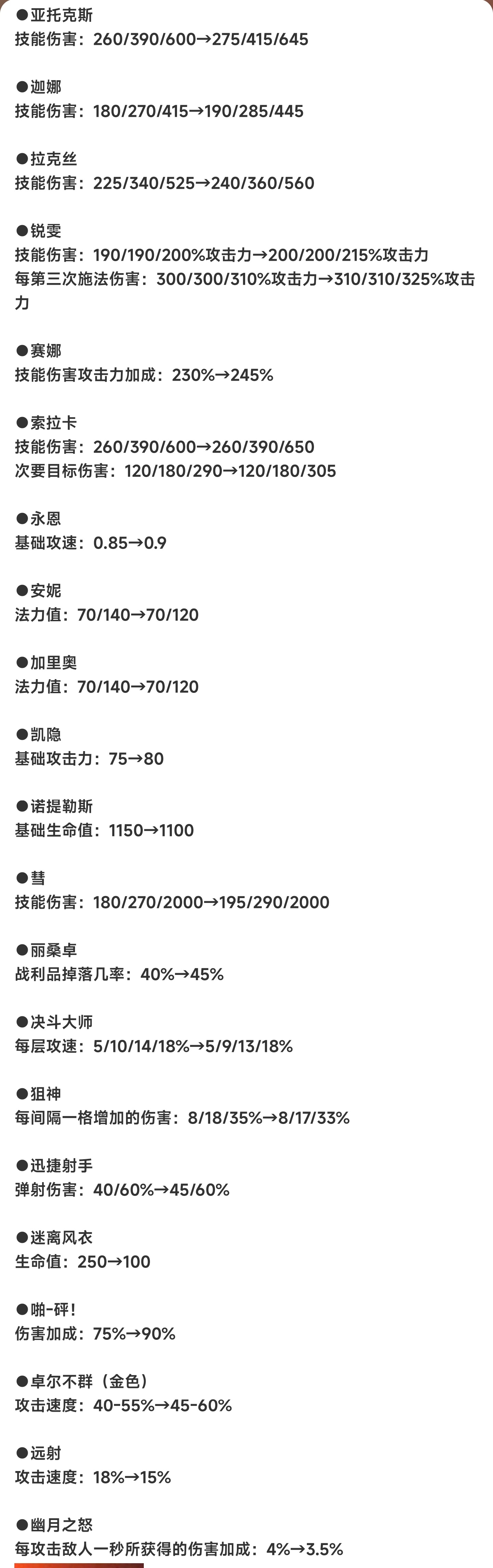 今日测试服云顶之弈改动 ​​​
