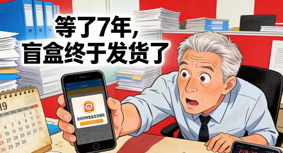 7年前买的泡泡玛特盲盒才发货！当事人懵了：以为发错了，网友：这是“跨时代”的快递