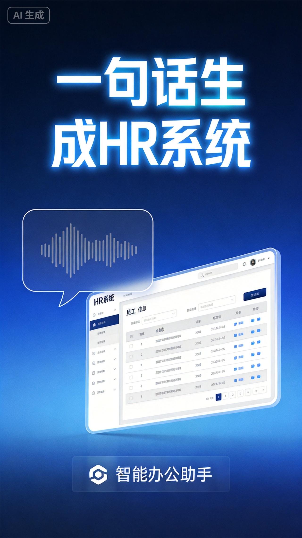 一句话生成整套HR系统？这款免费AI低代码平台让中小企业告别外包

中小企业做数