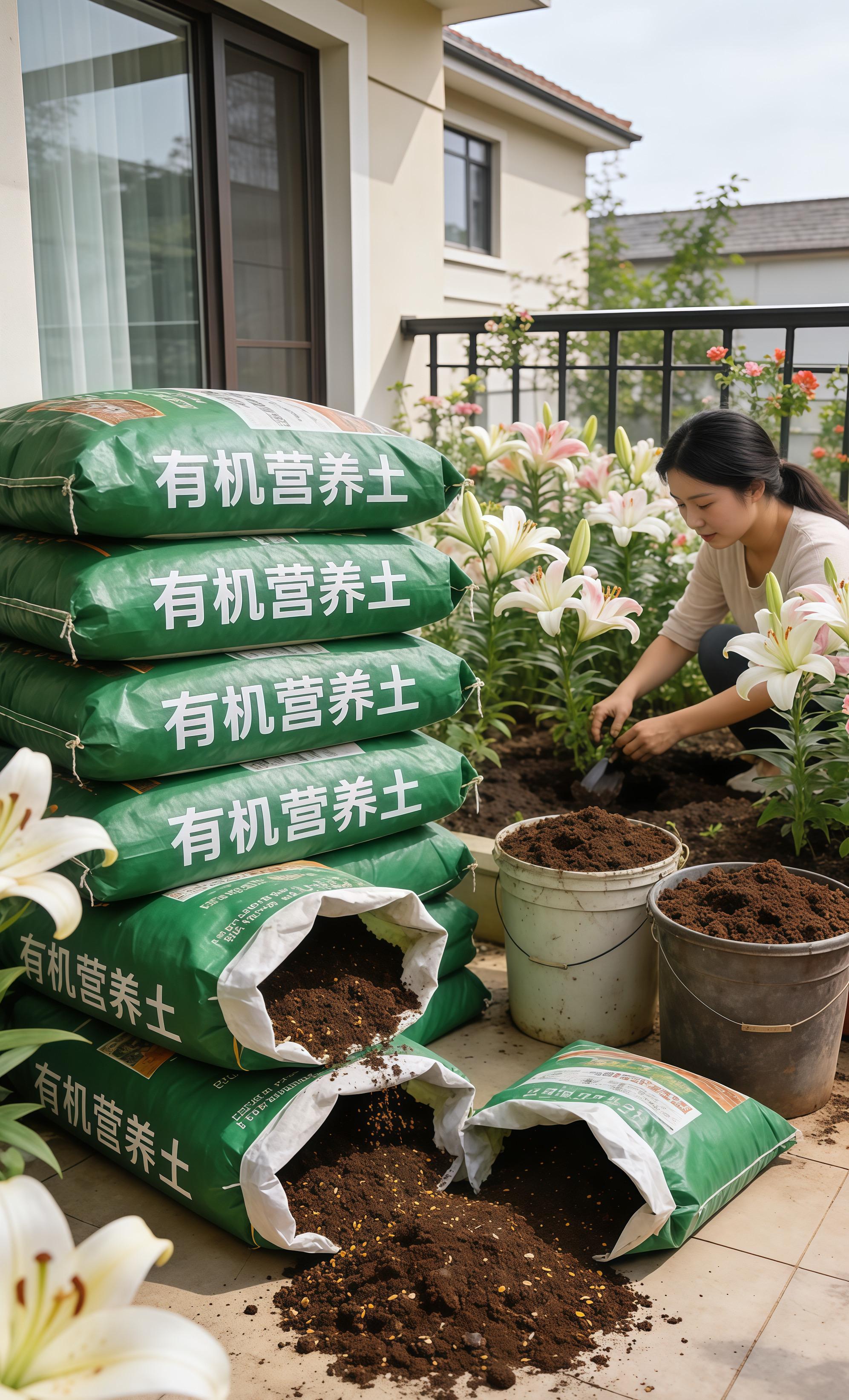 营养土阳台种植 有机肥种花