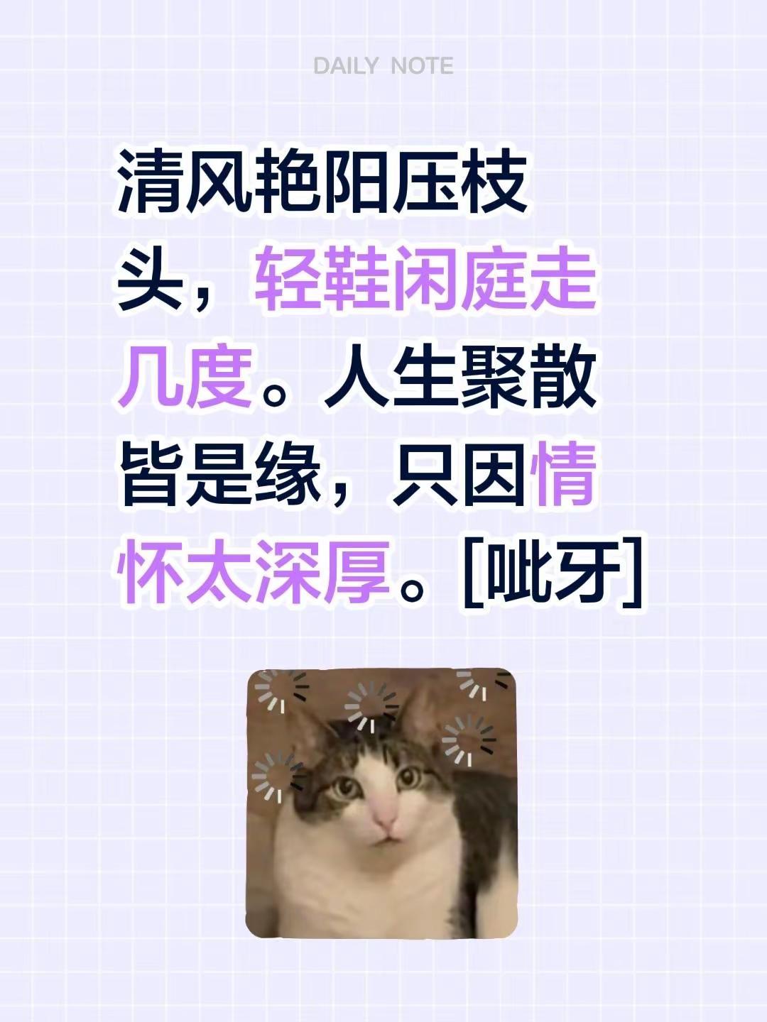 蓝光打油一首……我评论了@蓝光的书房 的作品：清风艳阳压枝头，轻鞋闲庭走几度。人
