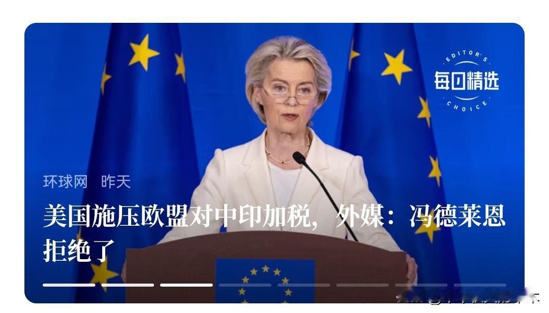 己所不欲勿施于人。美国自己使黑手，但失败了。
   据报道，美国悄悄咪咪给欧盟“