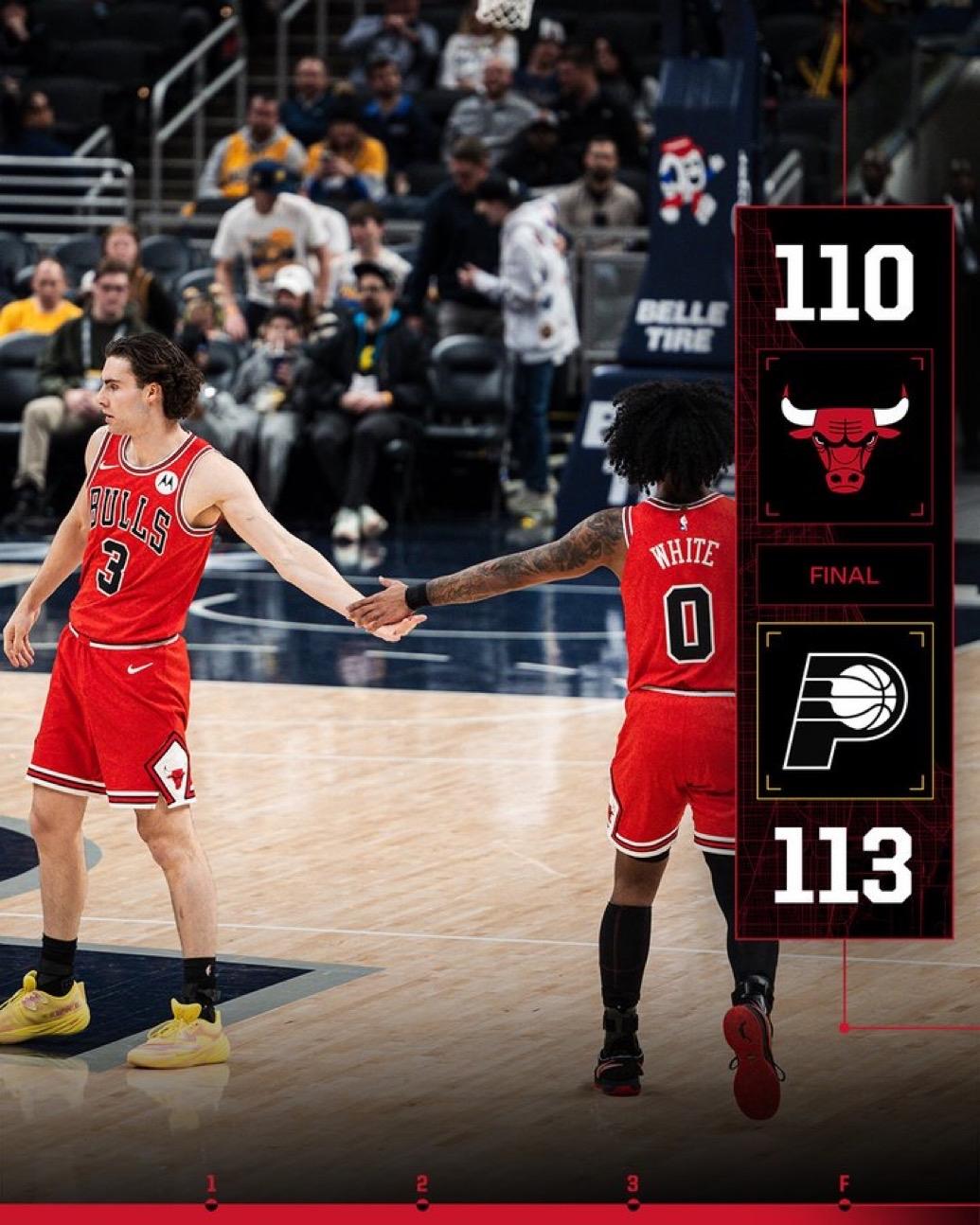 1月29日NBA常规赛战报（9场）：

公牛110-113步行者
湖人99-12