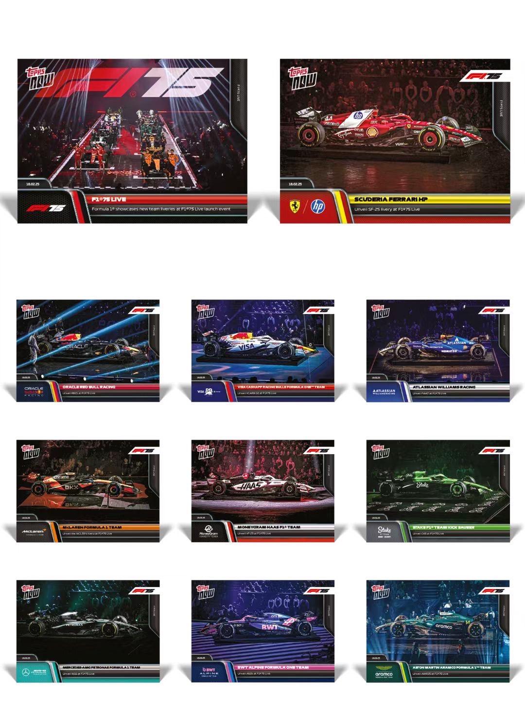 18.02.25｜所有F1车队齐聚一堂 庆祝F1 75周年 为即将到来...