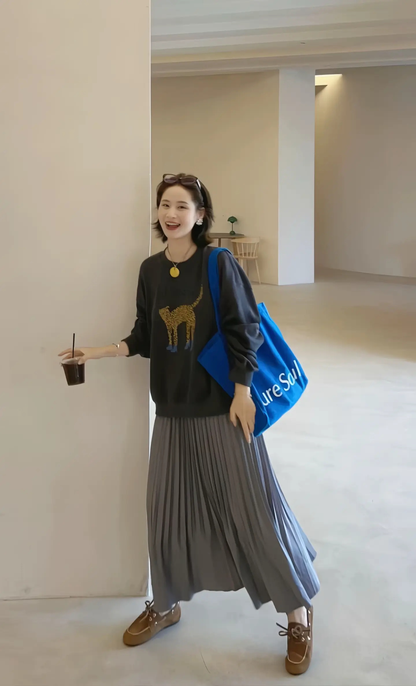 今日穿搭 秋天变时髦就从韩系穿搭开始 慵懒感穿搭 复古穿搭 舒适穿搭