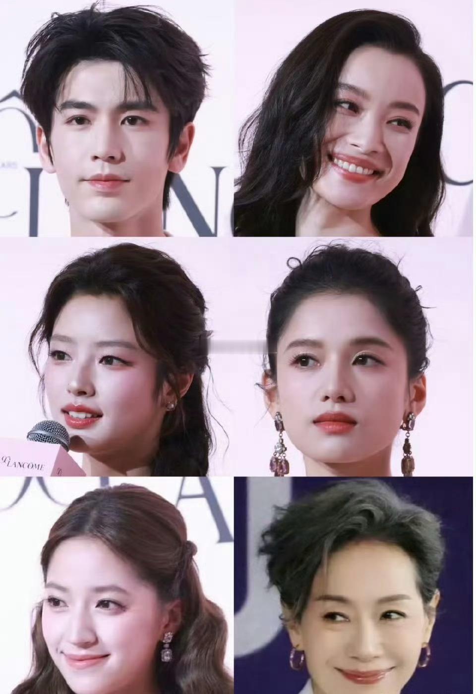 倪妮、张凌赫、叶童、张婧仪、徐若晗、欧阳娣娣活动怼脸直拍汇总，都好能打[举手] 