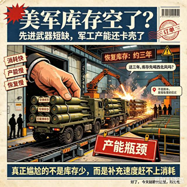 美军这波“库存告急”的神操作