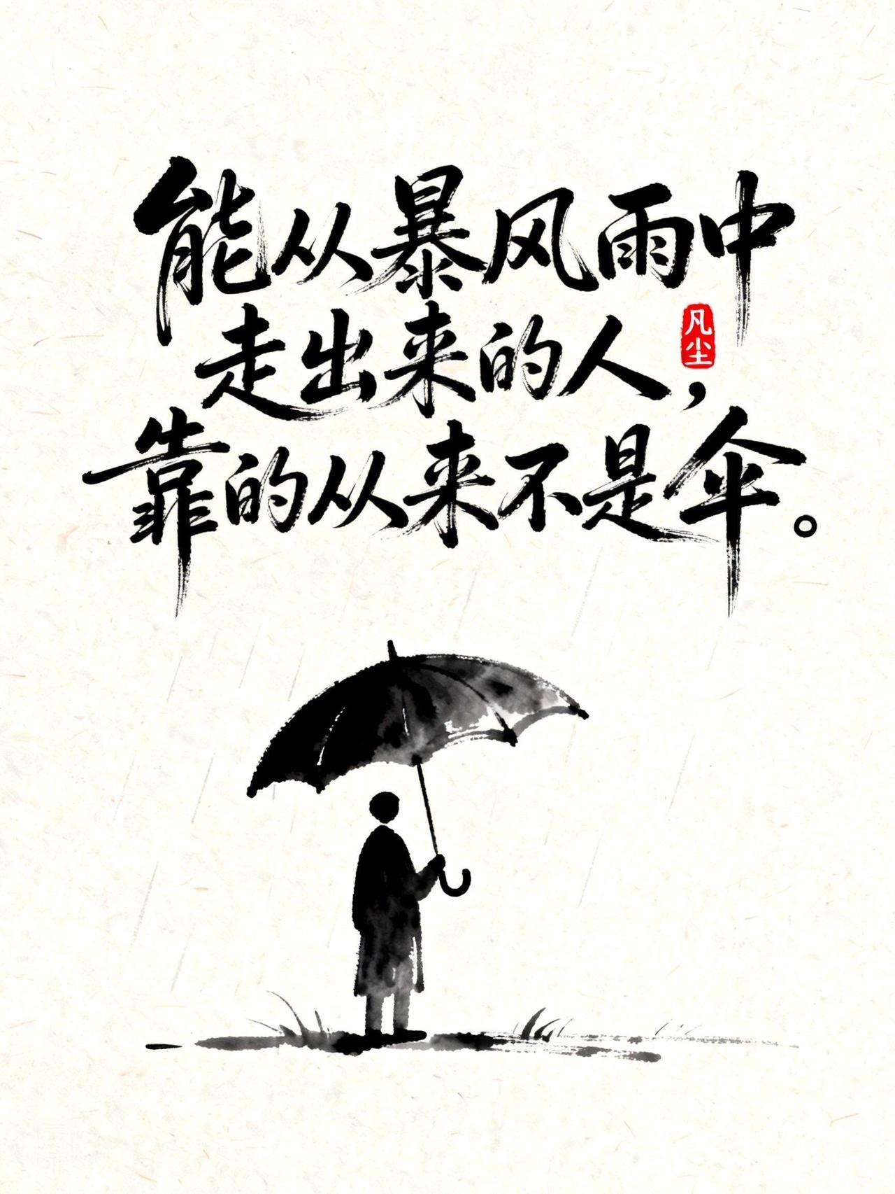 怎样坦然面对人生的风雨
 
人这一生，谁都躲不过风雨：失意、委屈、离别、落空、身