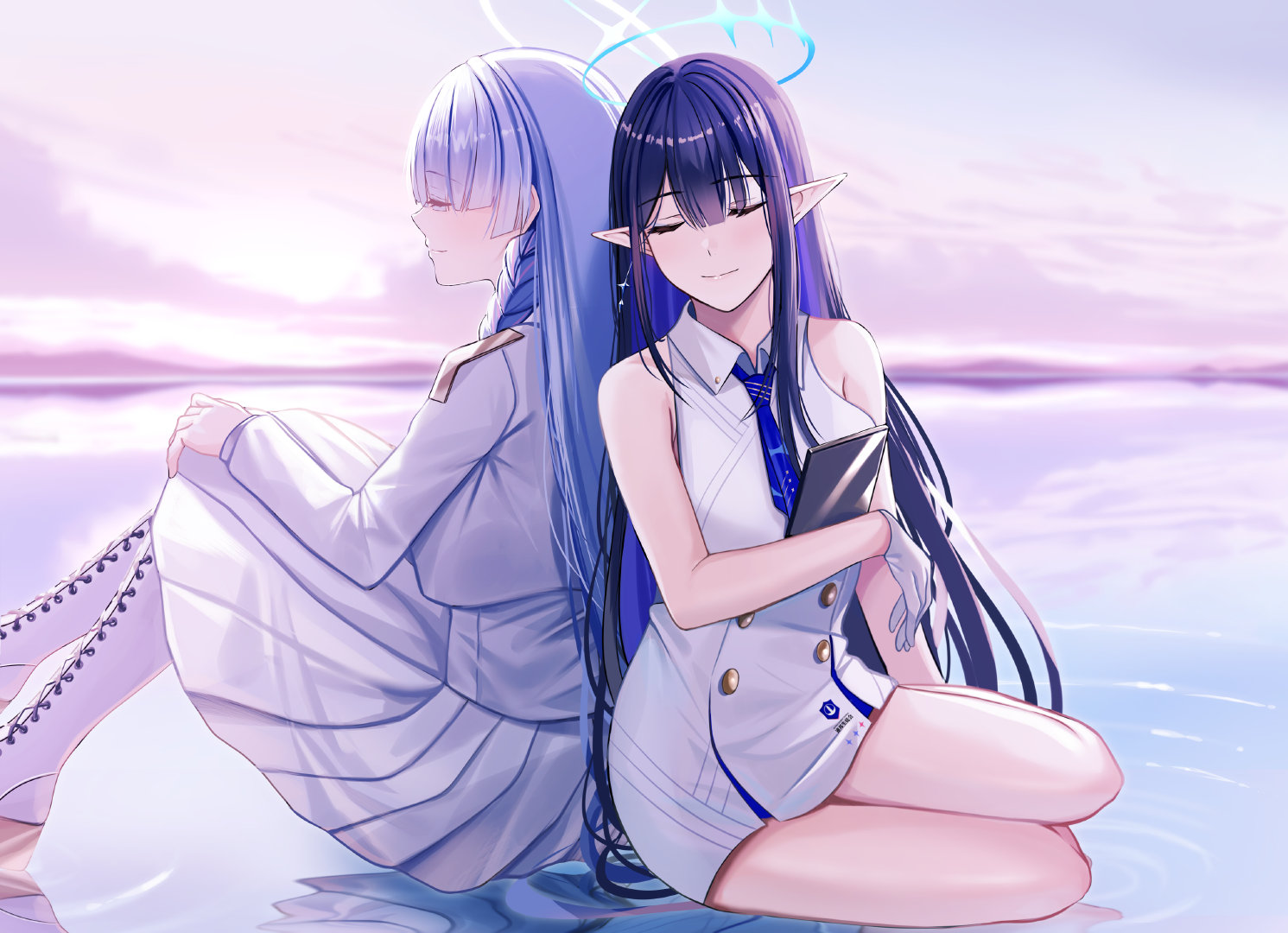 七神凛、連邦生徒会長——碧蓝档案——画师: ニック，