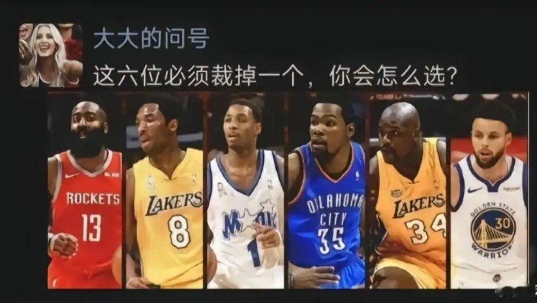 球迷提问：这六位球员必须裁掉一个，你会怎么选？[疑问][疑问][疑问]#nba#