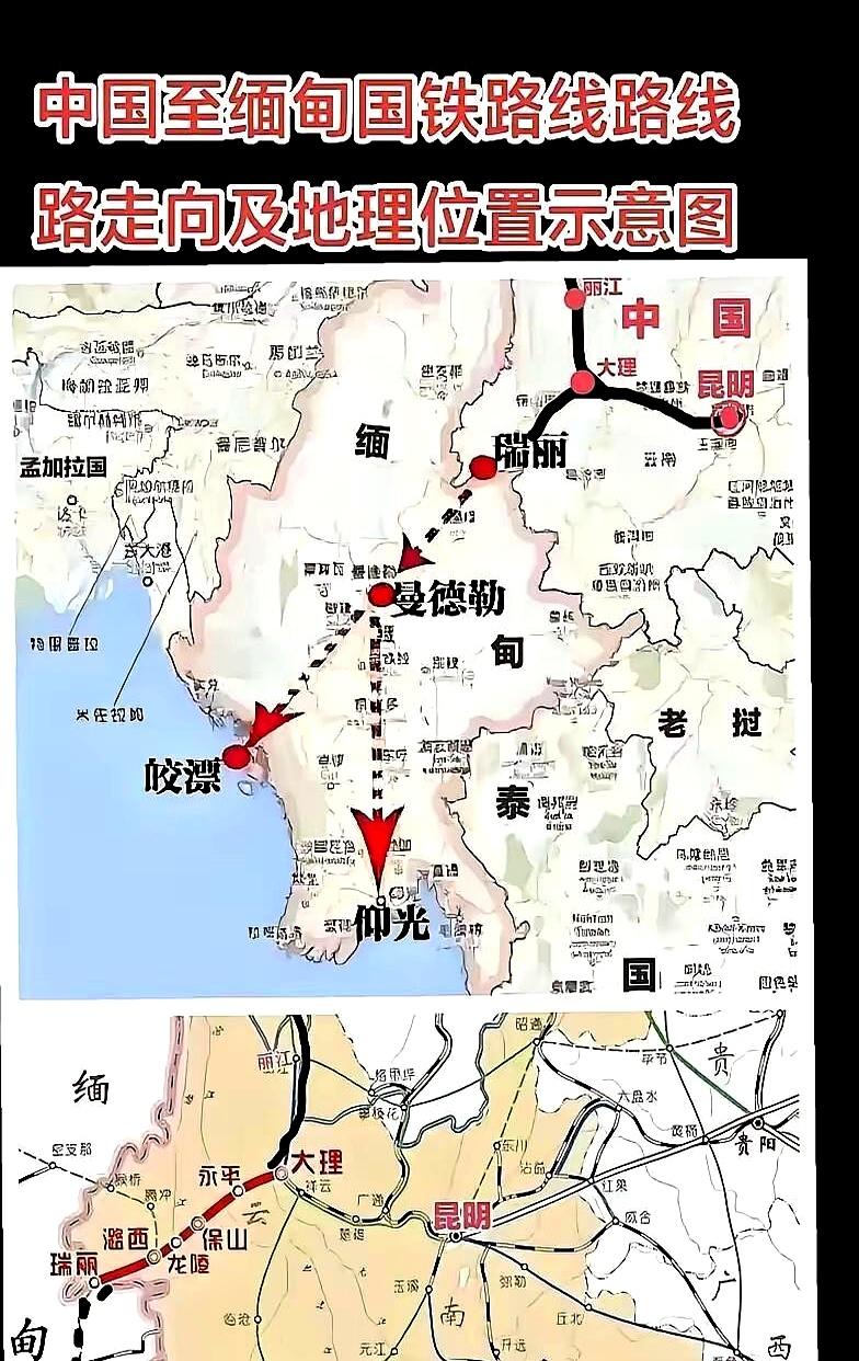 490万标箱，这可不是小打小闹，缅甸这次是真的把中缅铁路和港口往前猛推了一把。