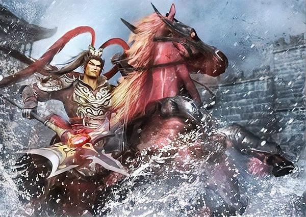 上联：周瑜火烧赤壁岸
下联：曹操水灌下邳城