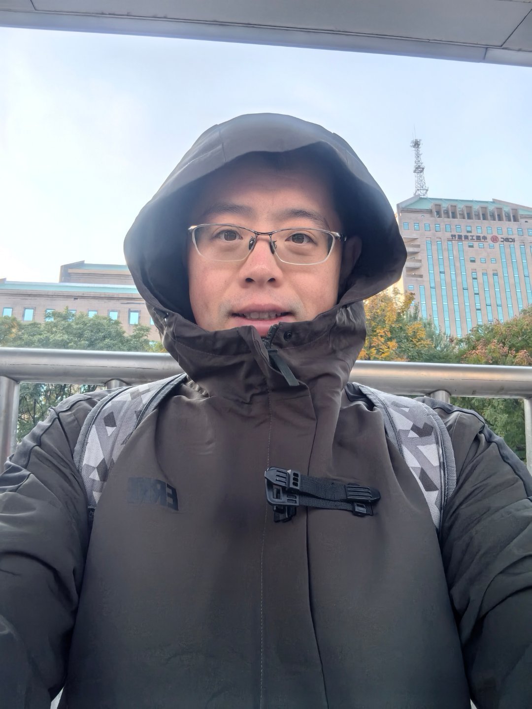 #北京今日寒潮蓝色预警#一个周末，北京大踏步迈进冬天。大街上穿羽绒服的人越多，我