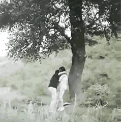 两​名群众进山日常作业，意​外惊​动了一群在草丛潜伏的演训官兵，原本​安静潜伏队