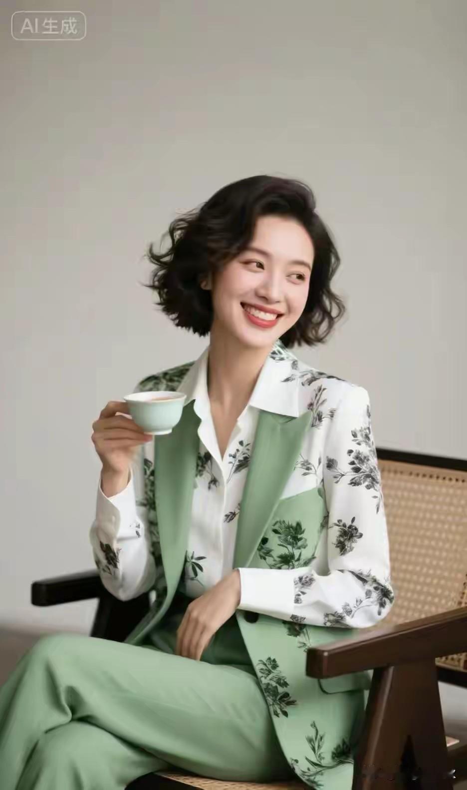 职业女性，休闲时光。
职场之花，自信满满。
巾帼英雄，不让须眉。
上得厅堂，下得