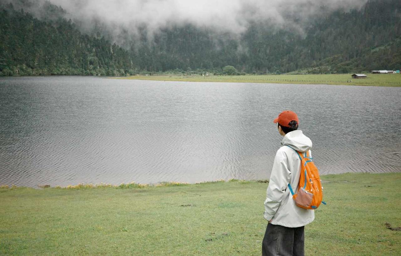 香格里拉无底湖，很绝！！！
一开始下雨真的超冷，但是风景绝美，山川环抱湿地，黄花