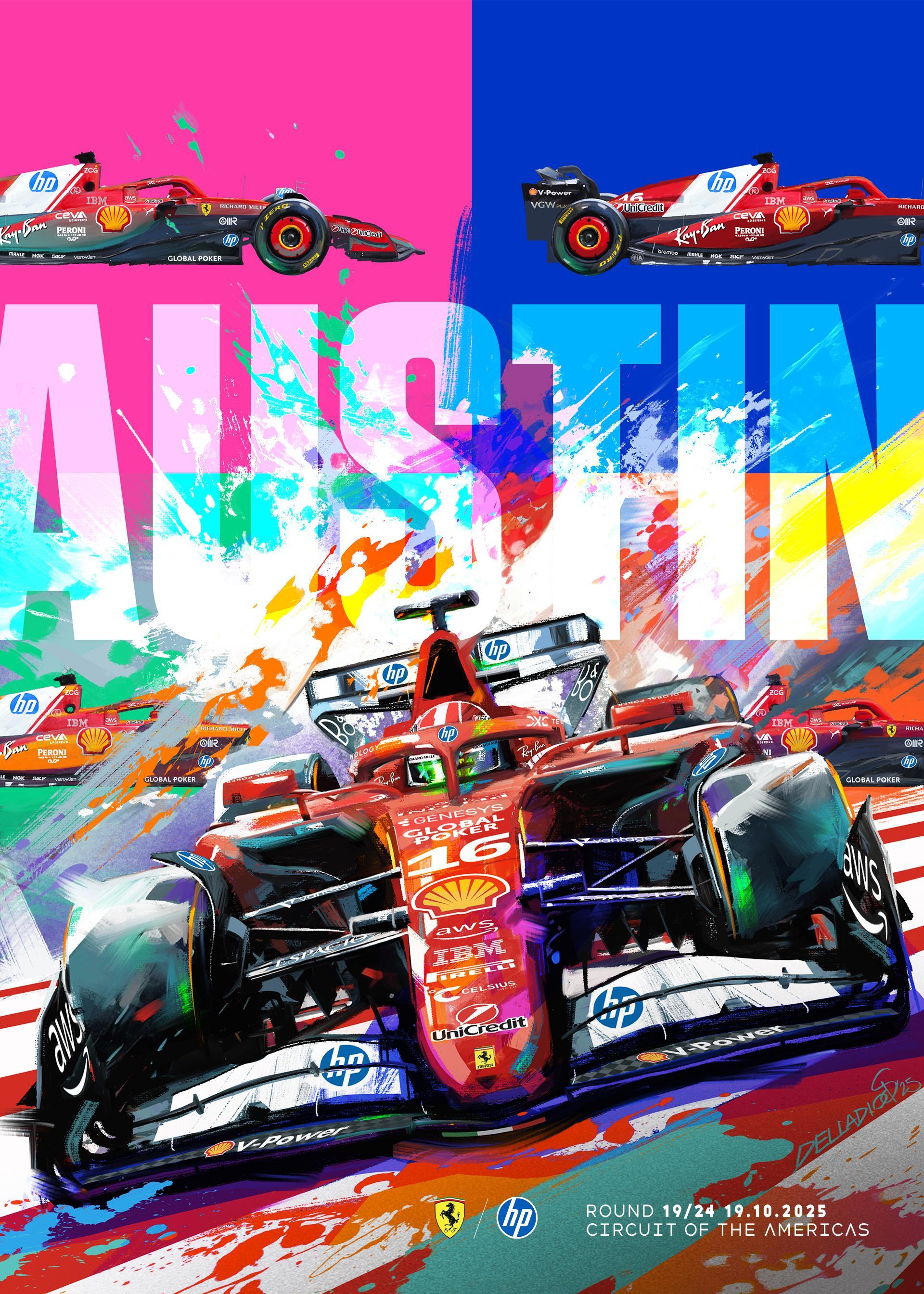 2025F1美国大奖赛各车队海报鉴赏时间🖌🎨....2025F1美国大奖赛老