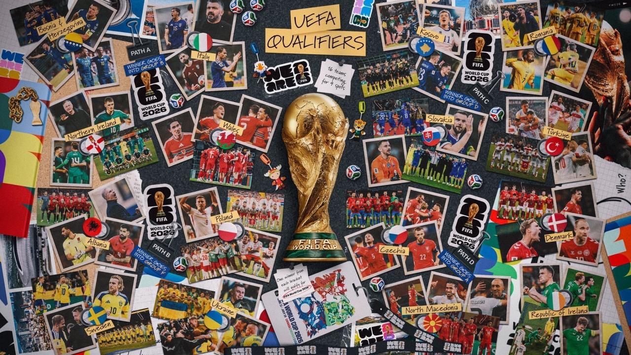 世欧预附加赛半决赛明天凌晨打响！意大利将对阵北爱尔兰，乌克兰迎战瑞典
03月26