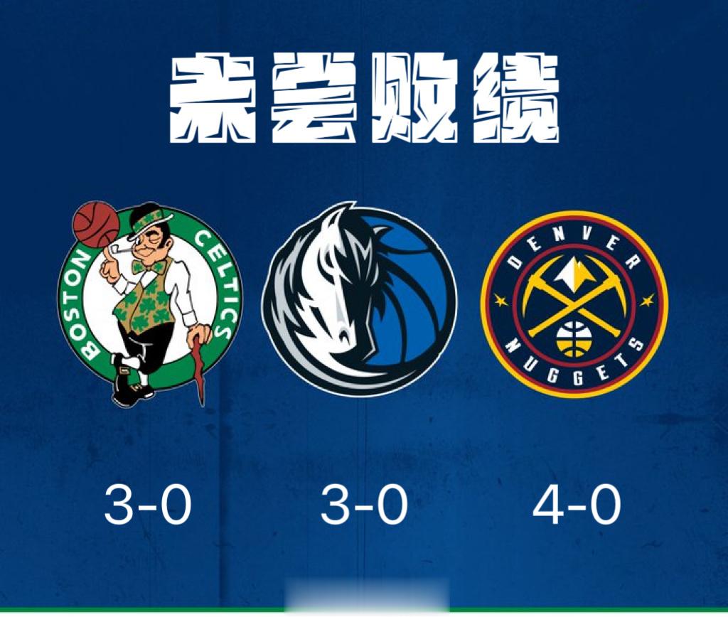 NBA本赛季唯三未尝败绩的球队。☘️ 🤠 ⚒️ ​​​