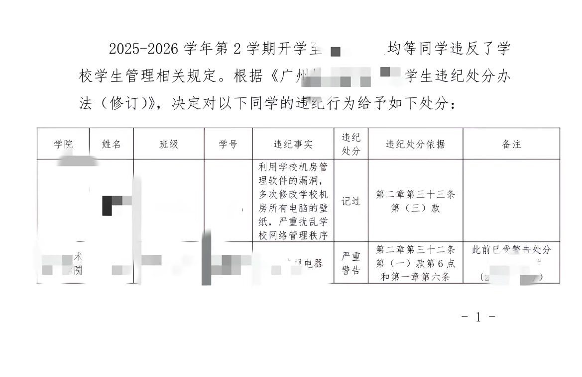 换个壁纸而已凭啥处分啊？ 