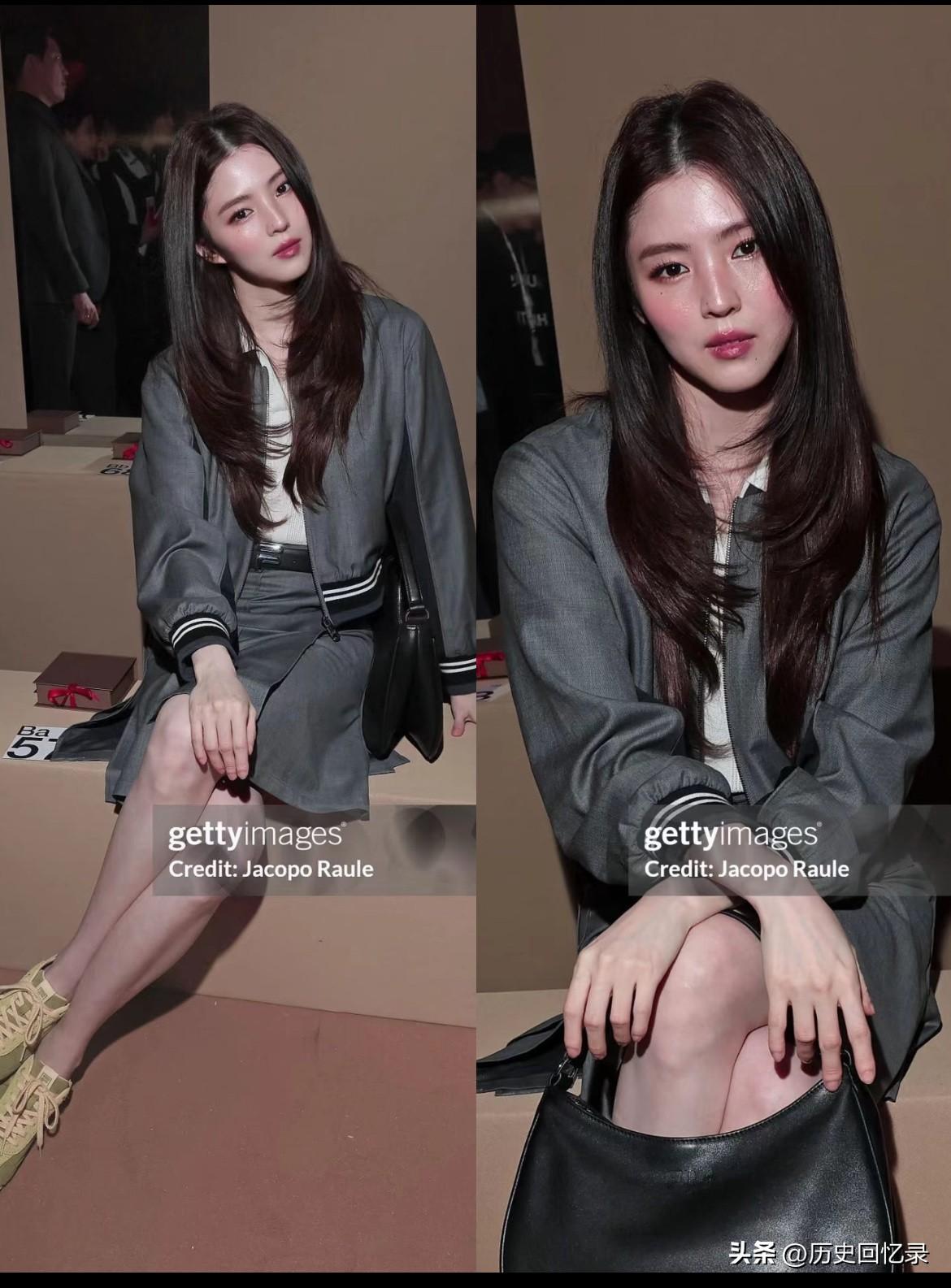 这可是g社生图啊~✨
米兰秀场
韩素希颜值依然稳定发力
冷白皮 + 精致五官，自