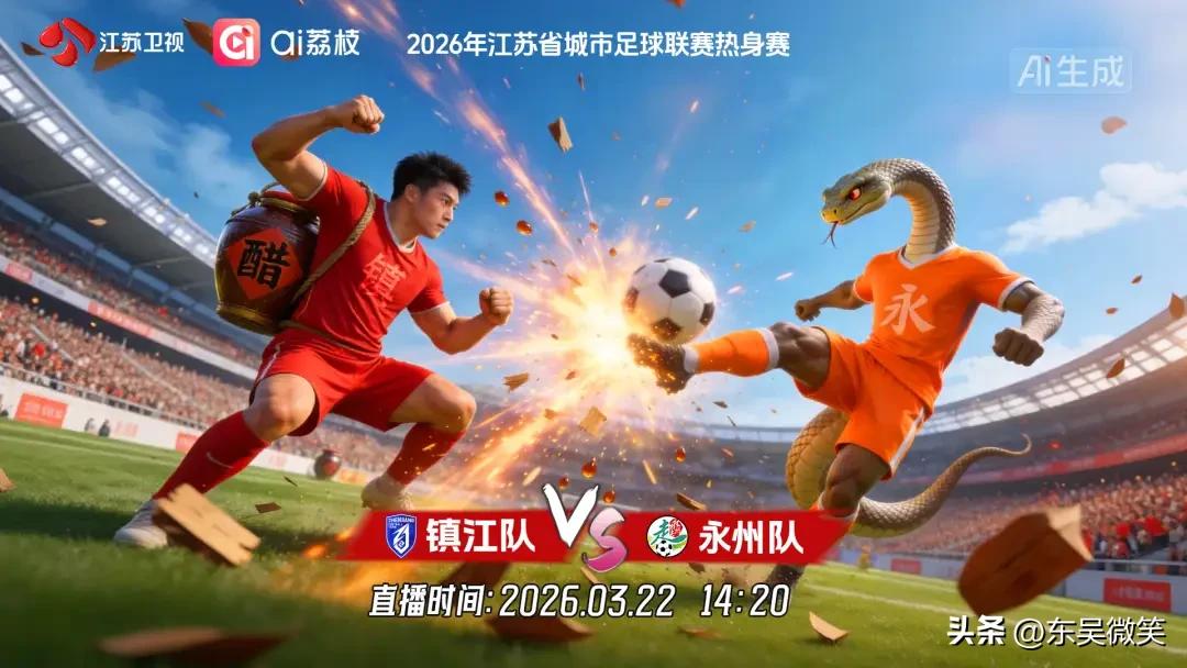 2026苏超热身赛今天将正式打响，首场热身赛，镇江队将迎战湘超冠军永州队。
友谊