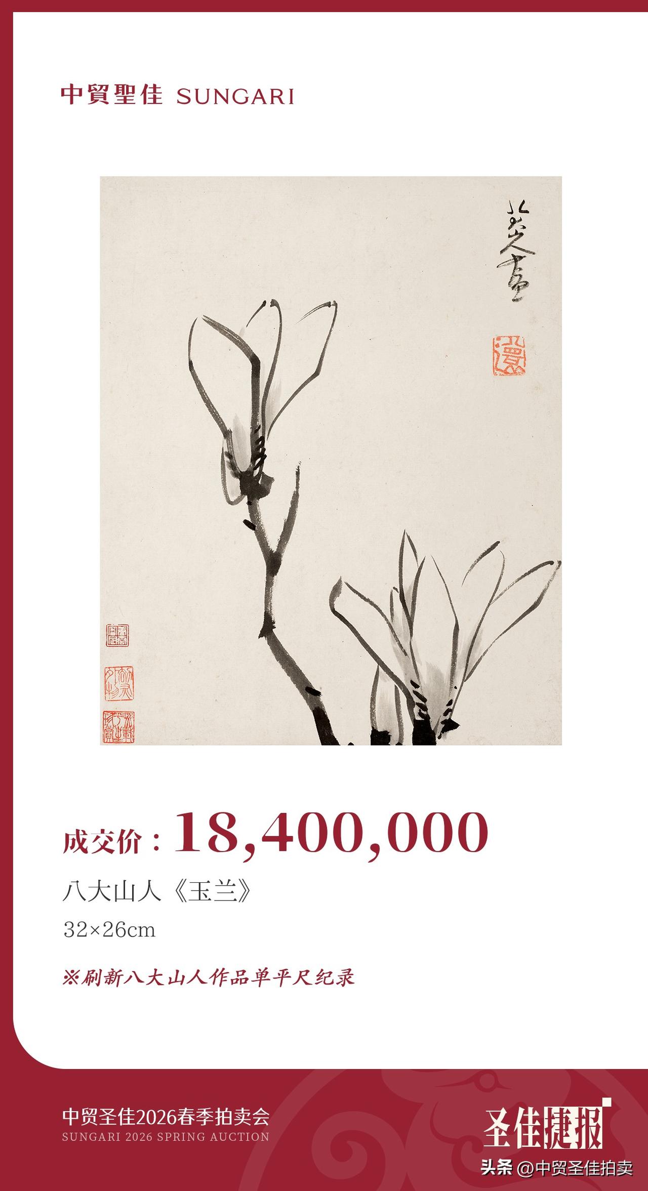 [666]中贸圣佳再次刷新纪录！

6月21日中贸圣佳2026春拍琳琅夜场再掀竞
