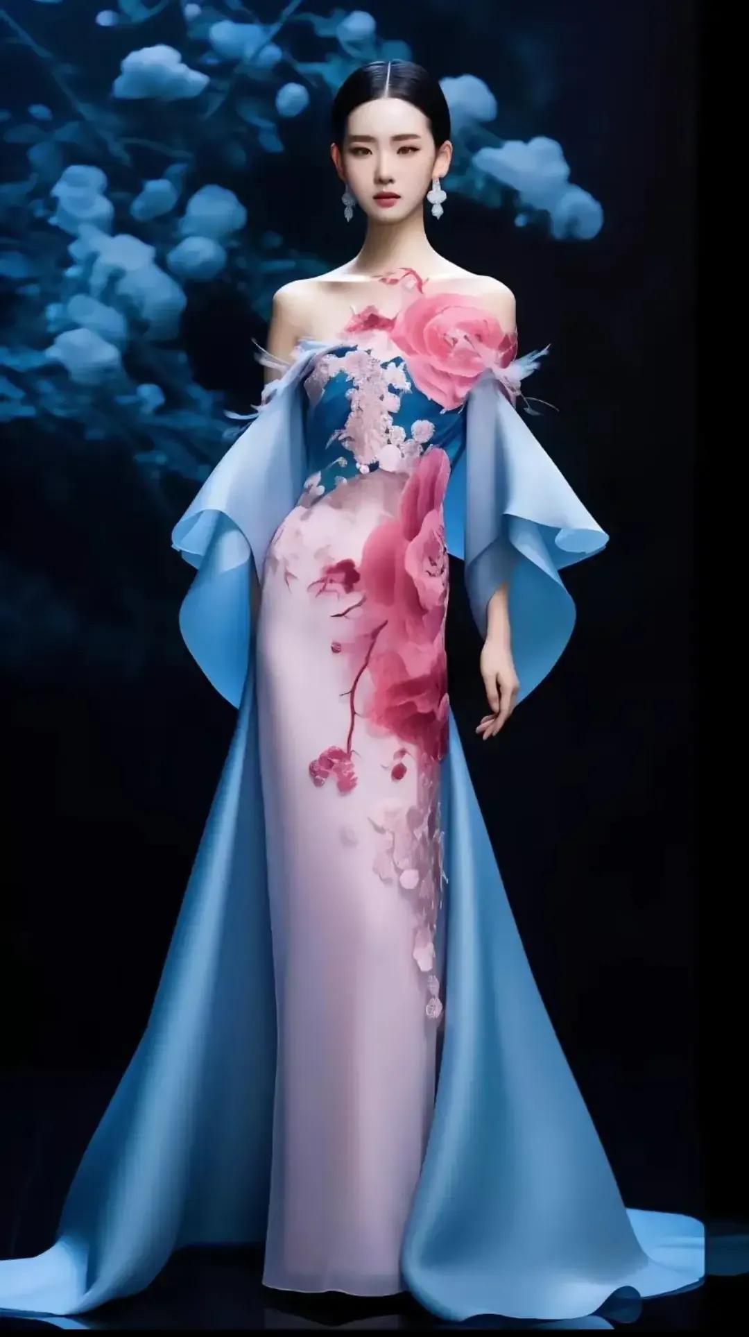 这才是真正的东方美👍
比国外的大牌好看千倍！可惜，中国所谓的大牌代言人不穿！