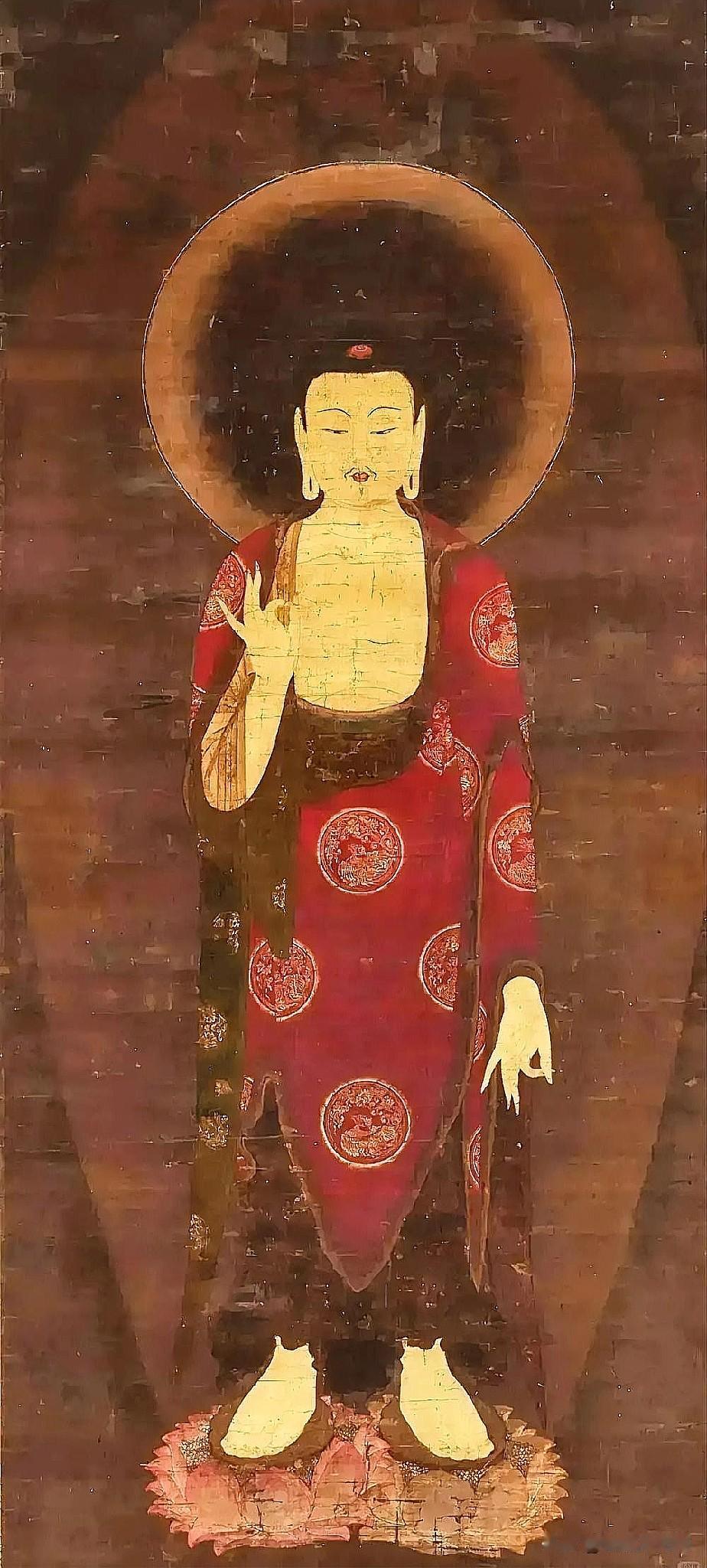 别再只看网红打卡！这件国宝级佛画，才是真正的东方美学巅峰❗
高丽王朝传世珍品，阿