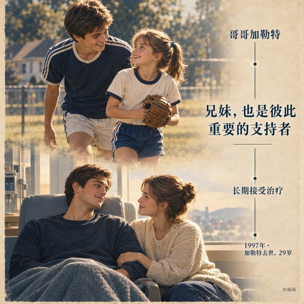 1996年亚特兰大奥运会女足决赛结束后，米娅·哈姆终于拿到了奥运金牌。看台上，她