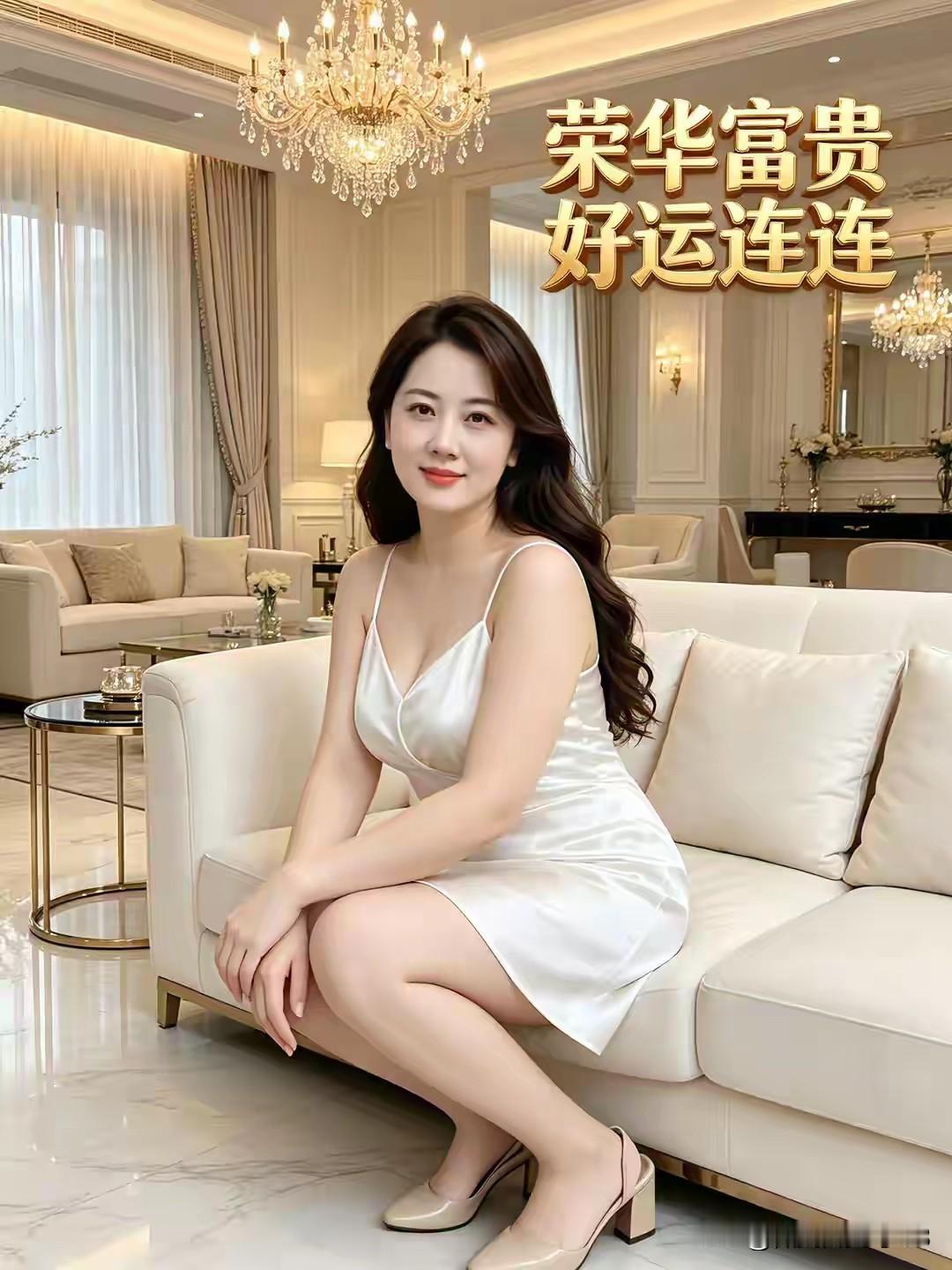 真正旺自己的富婆，大多身段丰满，性情淡然温柔有魅力！
精神富裕女人