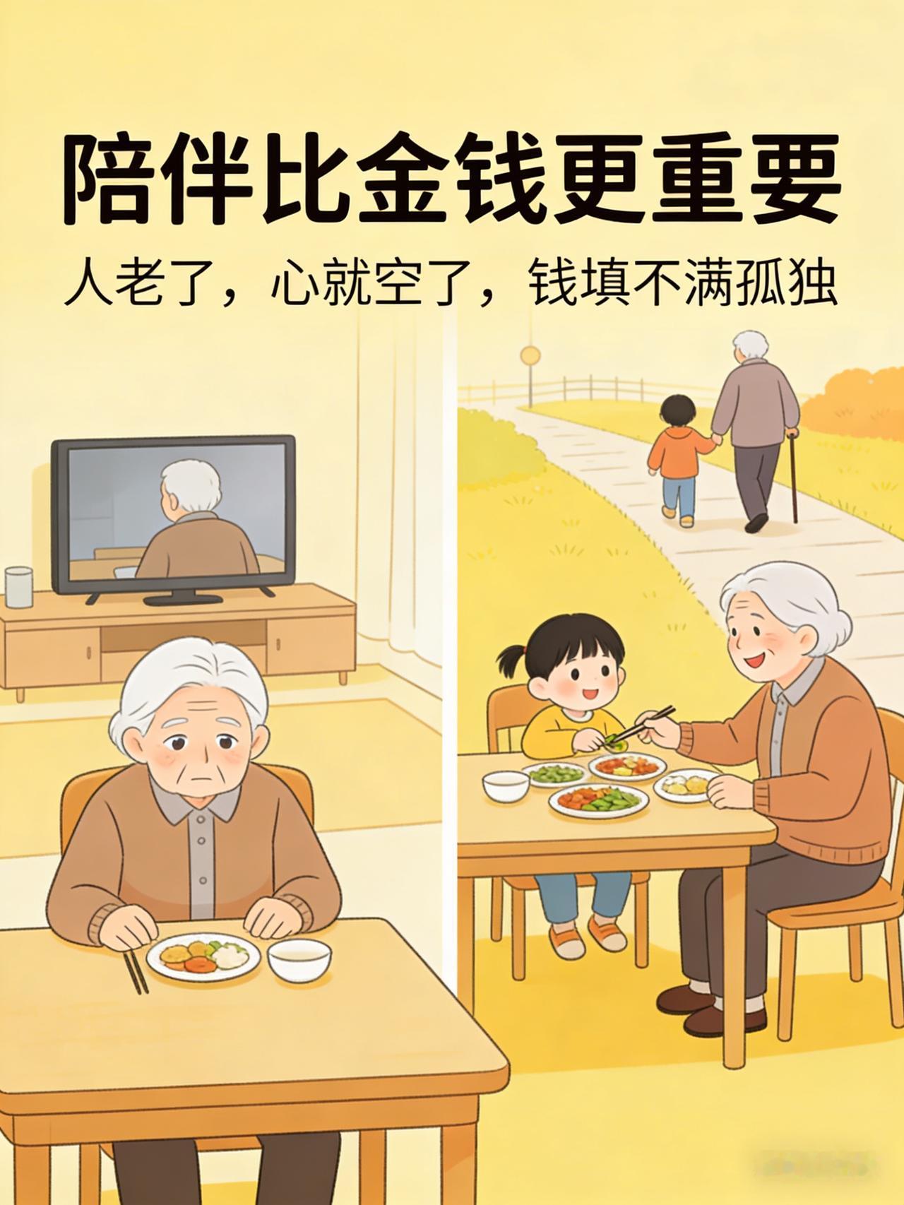 很多人一辈子都在拼命赚钱，总以为给父母足够的钱，就是最好的孝顺。
可等到父母真的