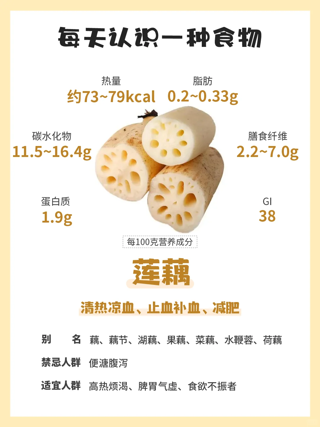 每天认识一种食物97 | 莲藕