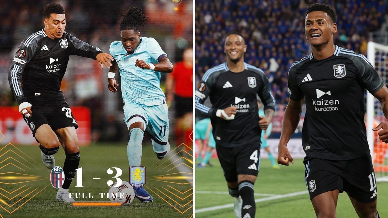 欧联杯：阿斯顿维拉客场3-1击败博洛尼亚。
孔萨破门，沃特金斯完成双响。