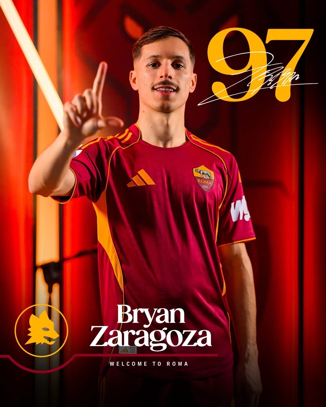 羅馬官方宣佈，從拜仁慕尼黑借用24歲西班牙翼鋒白賴仁薩拉哥沙（Bryan Zar