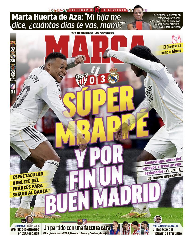 马卡报：姆巴佩在大教堂完成救赎MARCA：《Mbappé se redime e