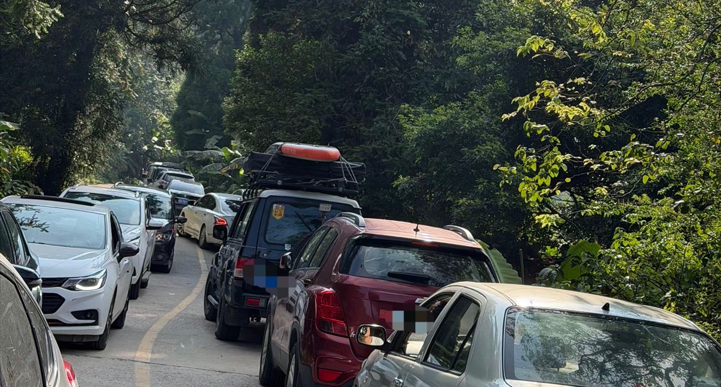 【玉林周末某景区路两边停放车辆致大堵车】8月8-9日，有10多名网友爆料称：玉林