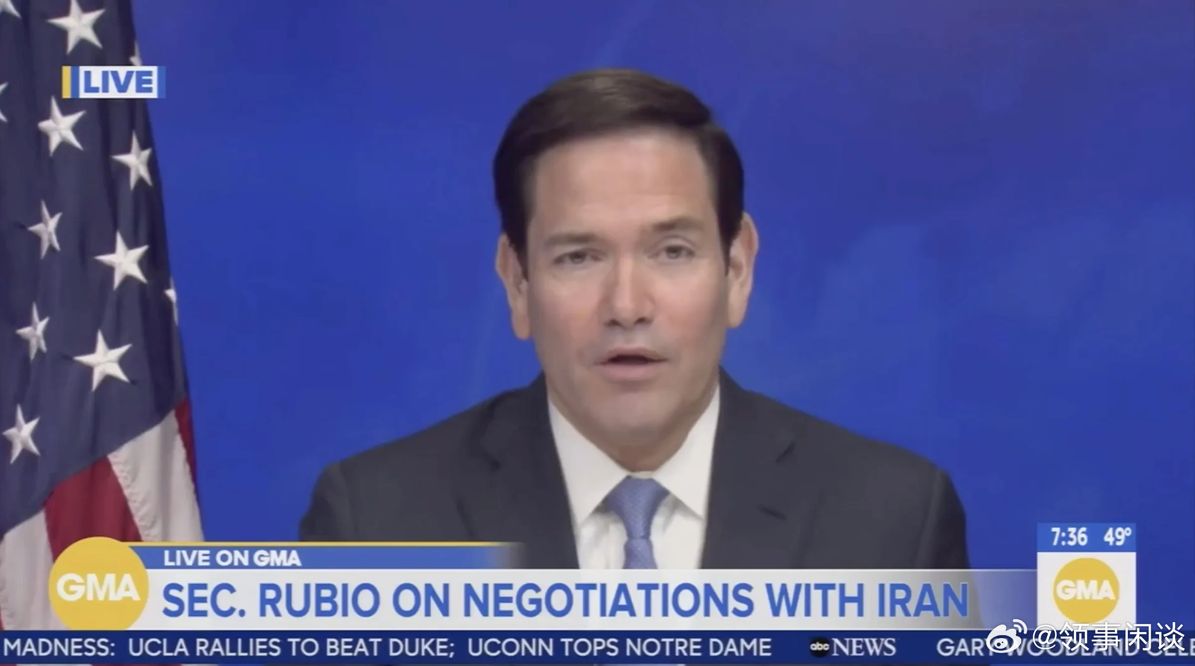 【卢比奥告诉美国人：想象一个把钱花在人民身上而不是武器上的国家……】（Jezeb
