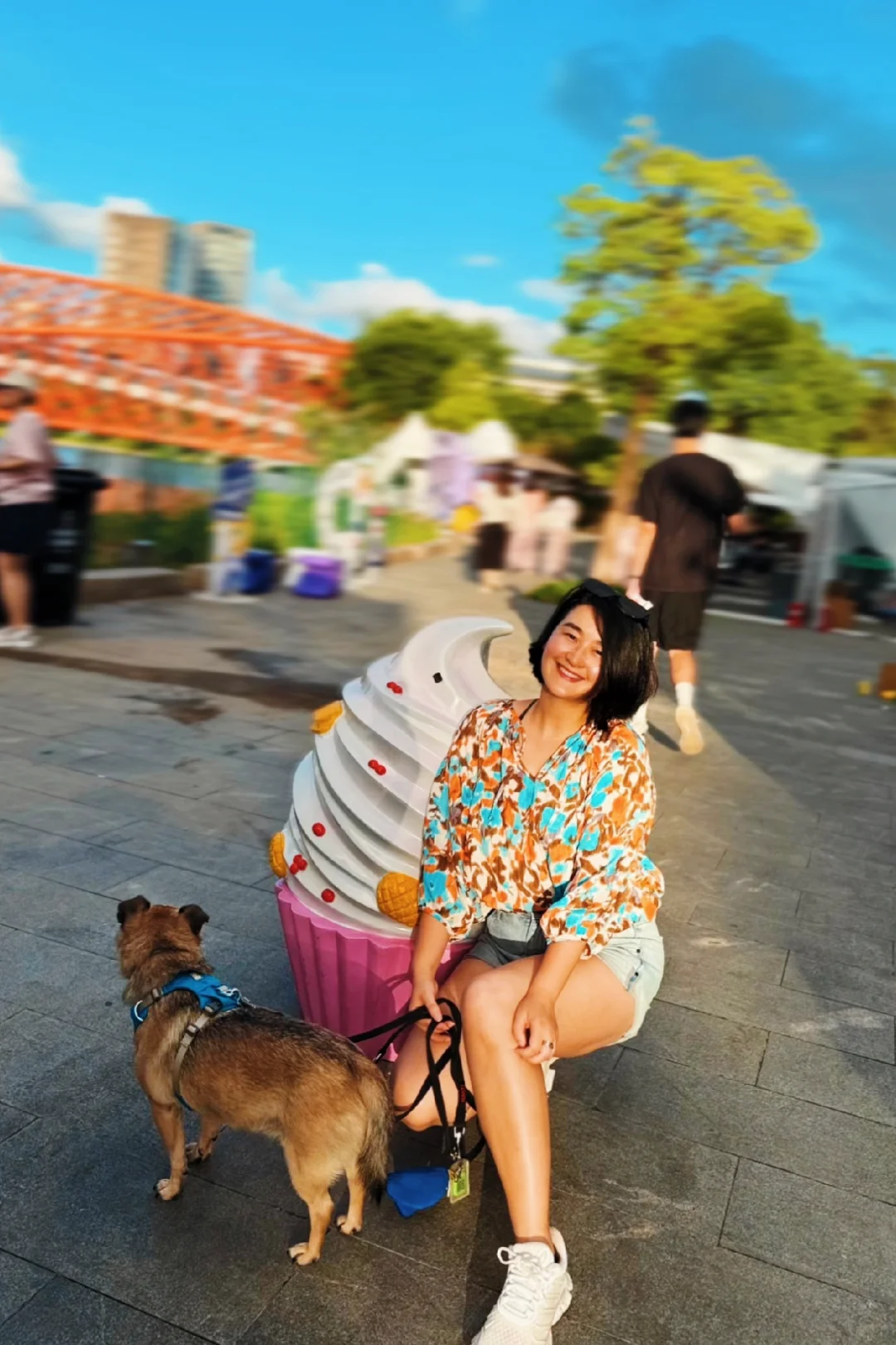 台风间隙遛个弯儿。
