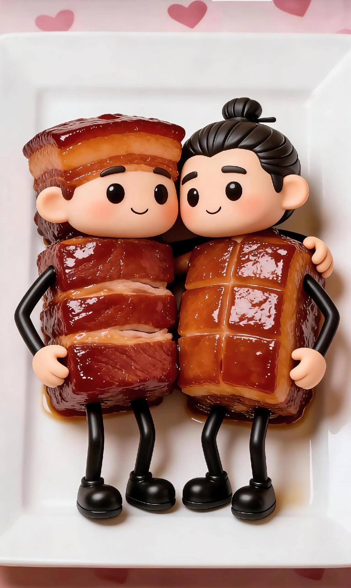 红烧情意浓，两相映成趣。