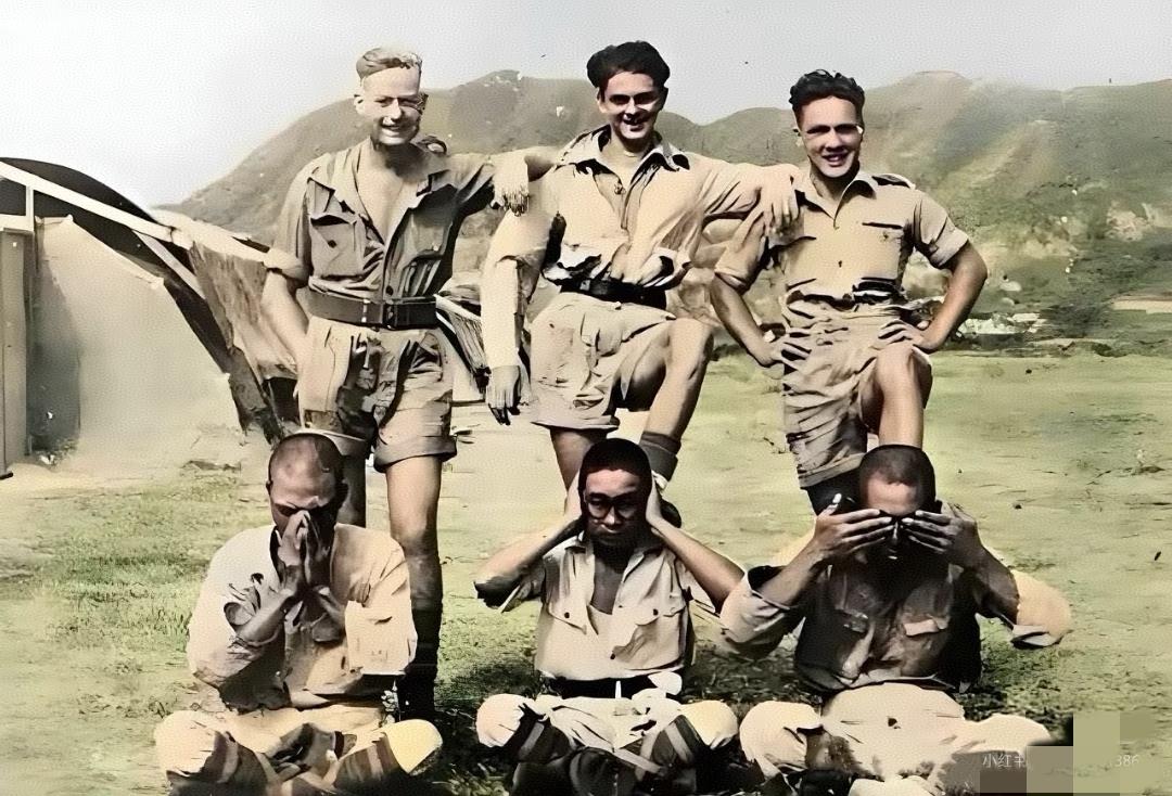 二战时期，被澳大利亚士兵踩在脚下的日本战俘。二战期间，在澳大利亚被俘的日本战俘，