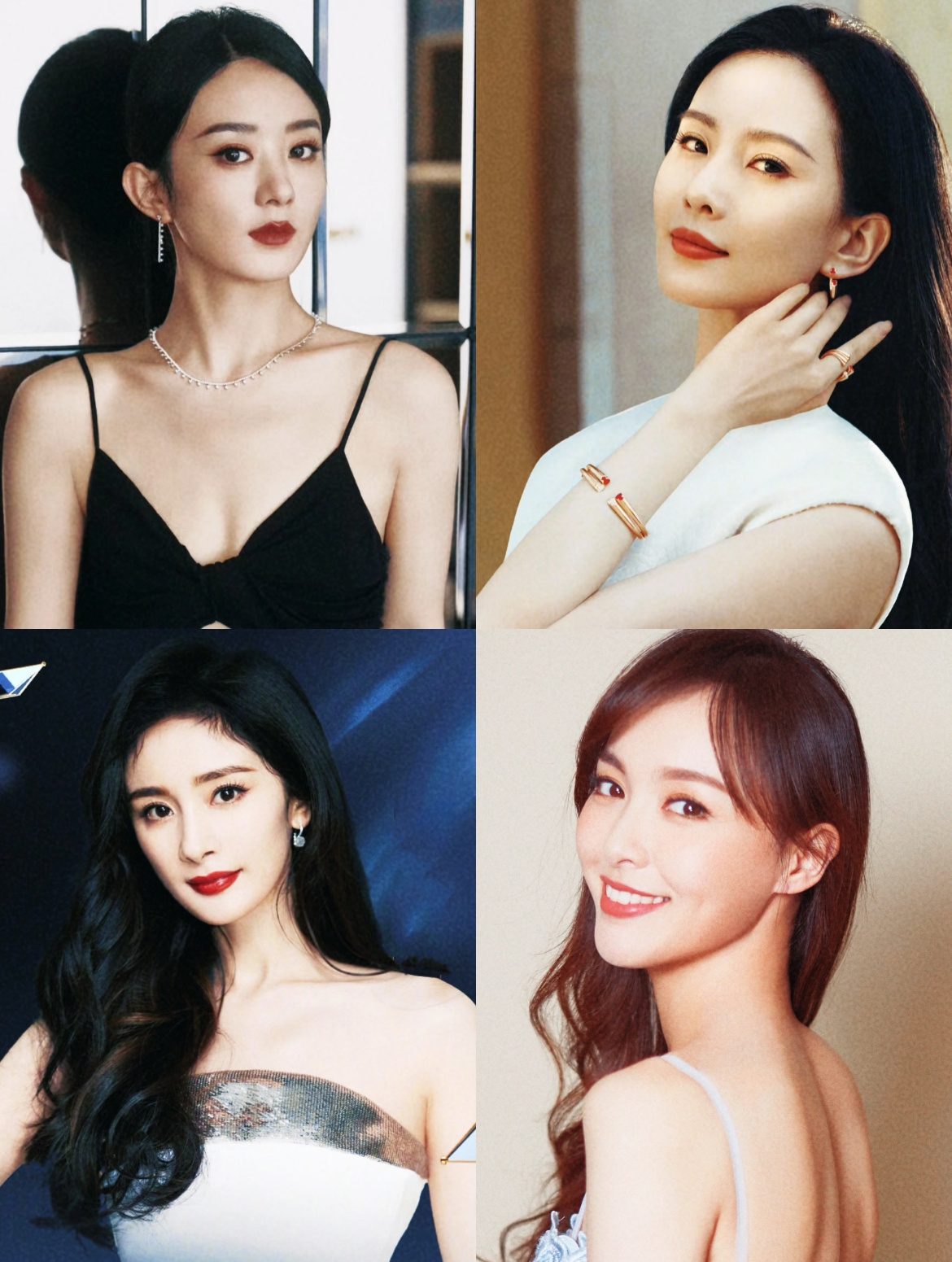 内娱85花人美吧唧也美小时候就看85花的戏，刘亦菲赵丽颖杨幂刘诗诗唐嫣，没想到长