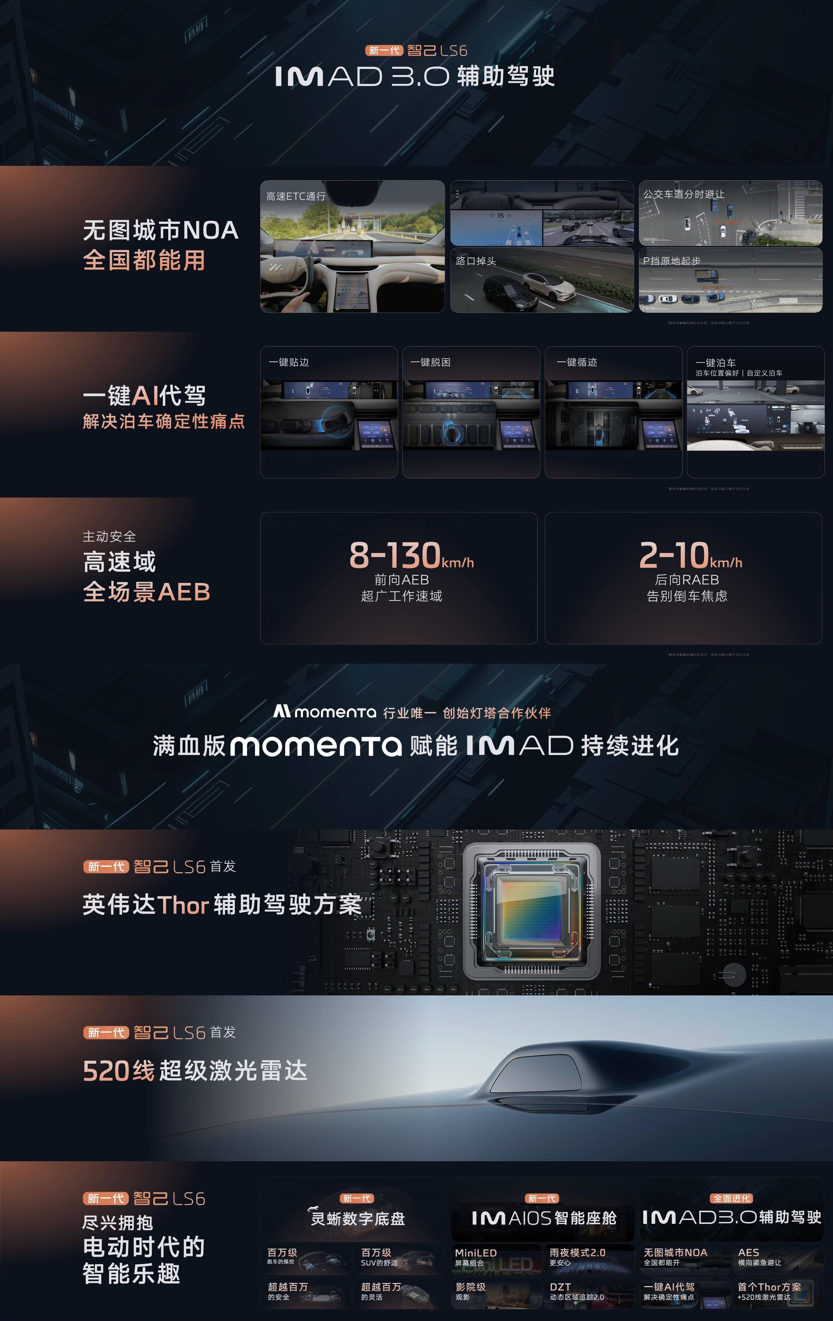 >IM AD 3.0辅助驾驶无图城市NOA，上车即用不挑城市，复杂路况也能聪明开