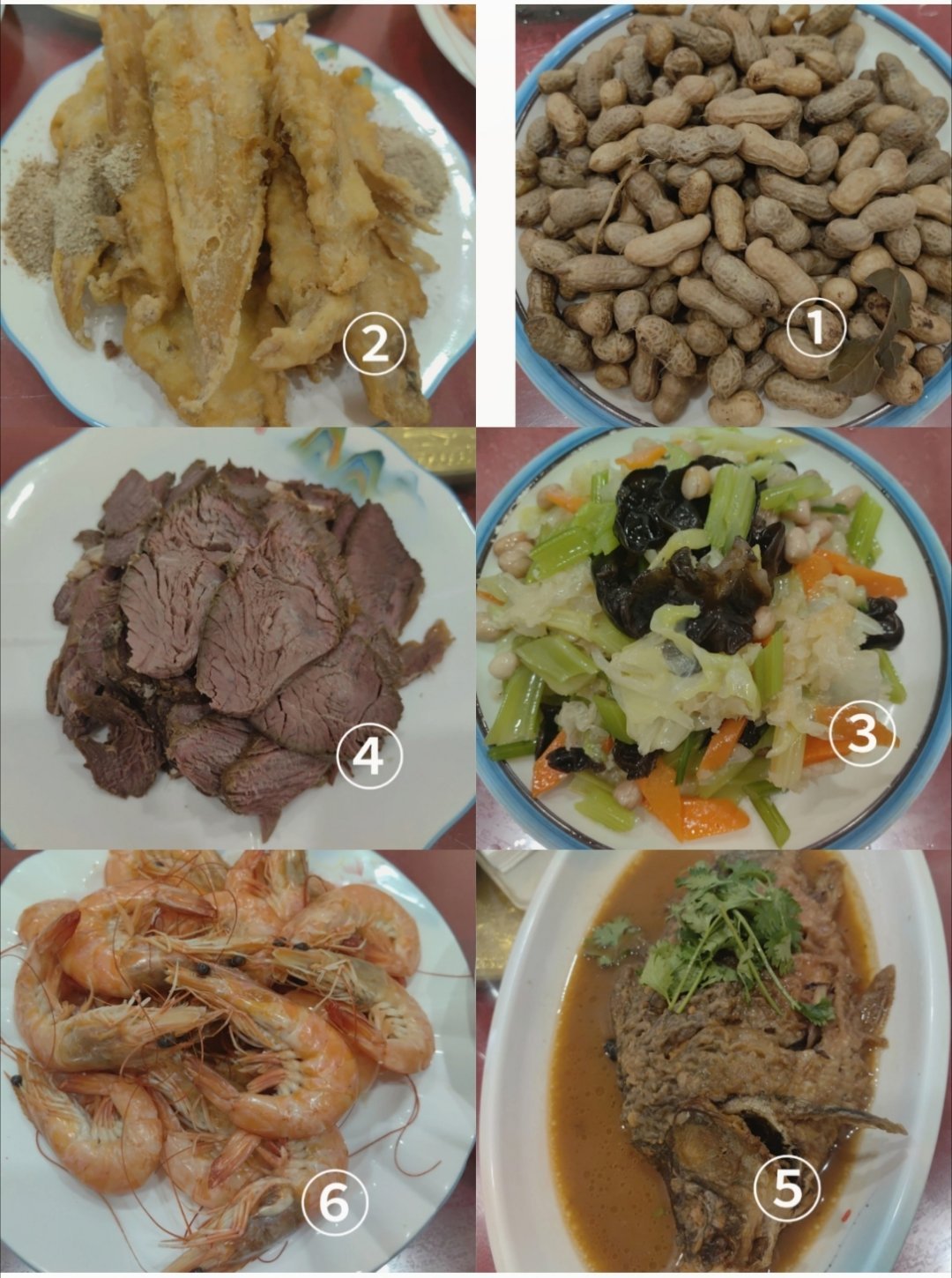 饺子馆5人点6菜，都挺不赖待，没剩多少！阿D组了“五行局”，听我强烈建议，没点8