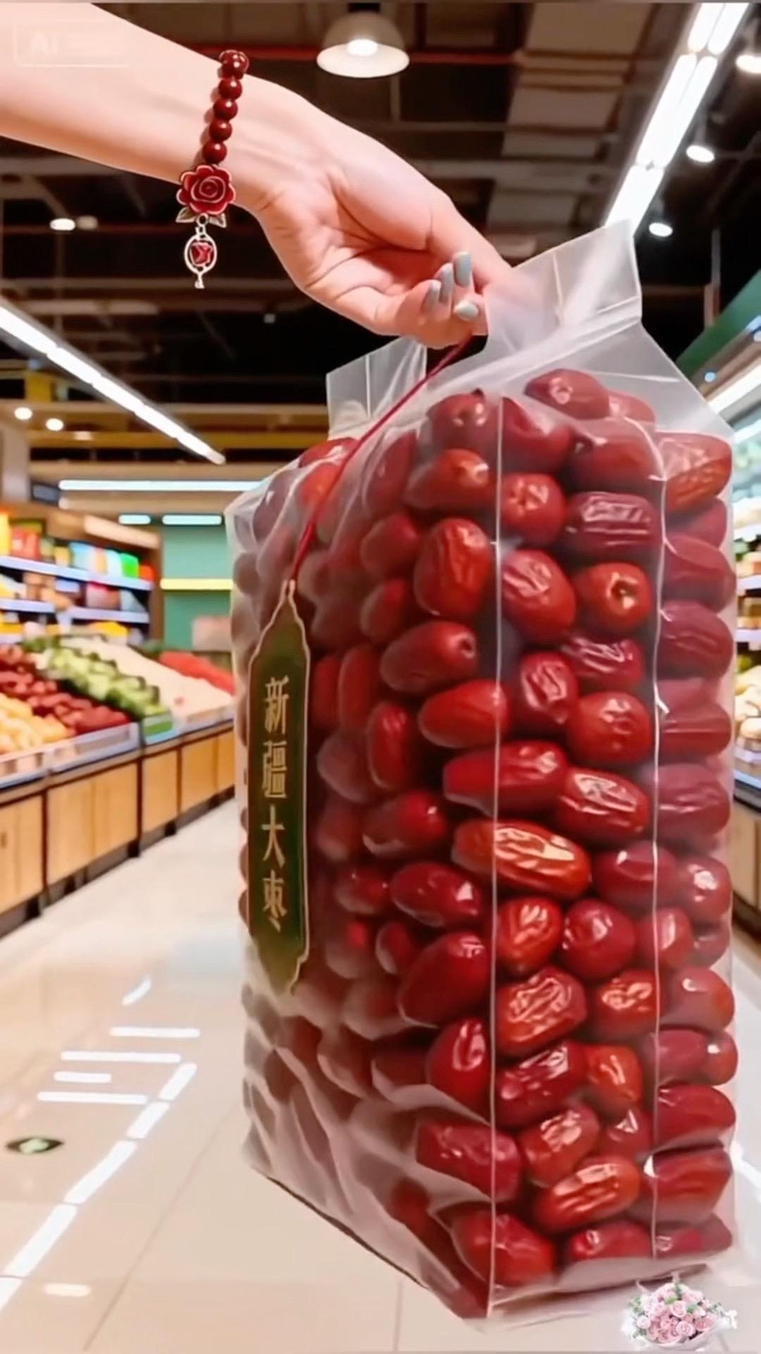 新疆大枣6.99发2斤，软糯香甜，老人小孩都爱吃！