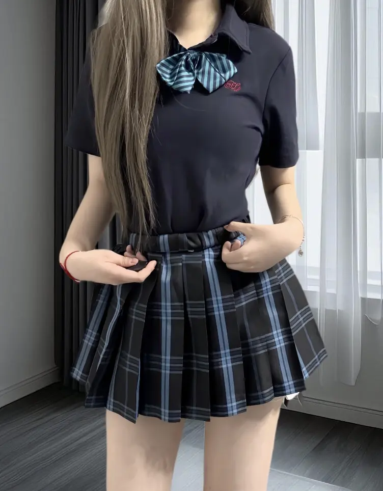 时尚气质ootd 韩系学院风 jk jk穿搭