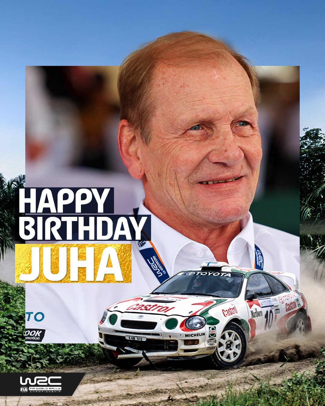 今日寿星，是如今TGR-WRT的副领队尤哈·坎库宁~WRC史上第一位四冠王，先后