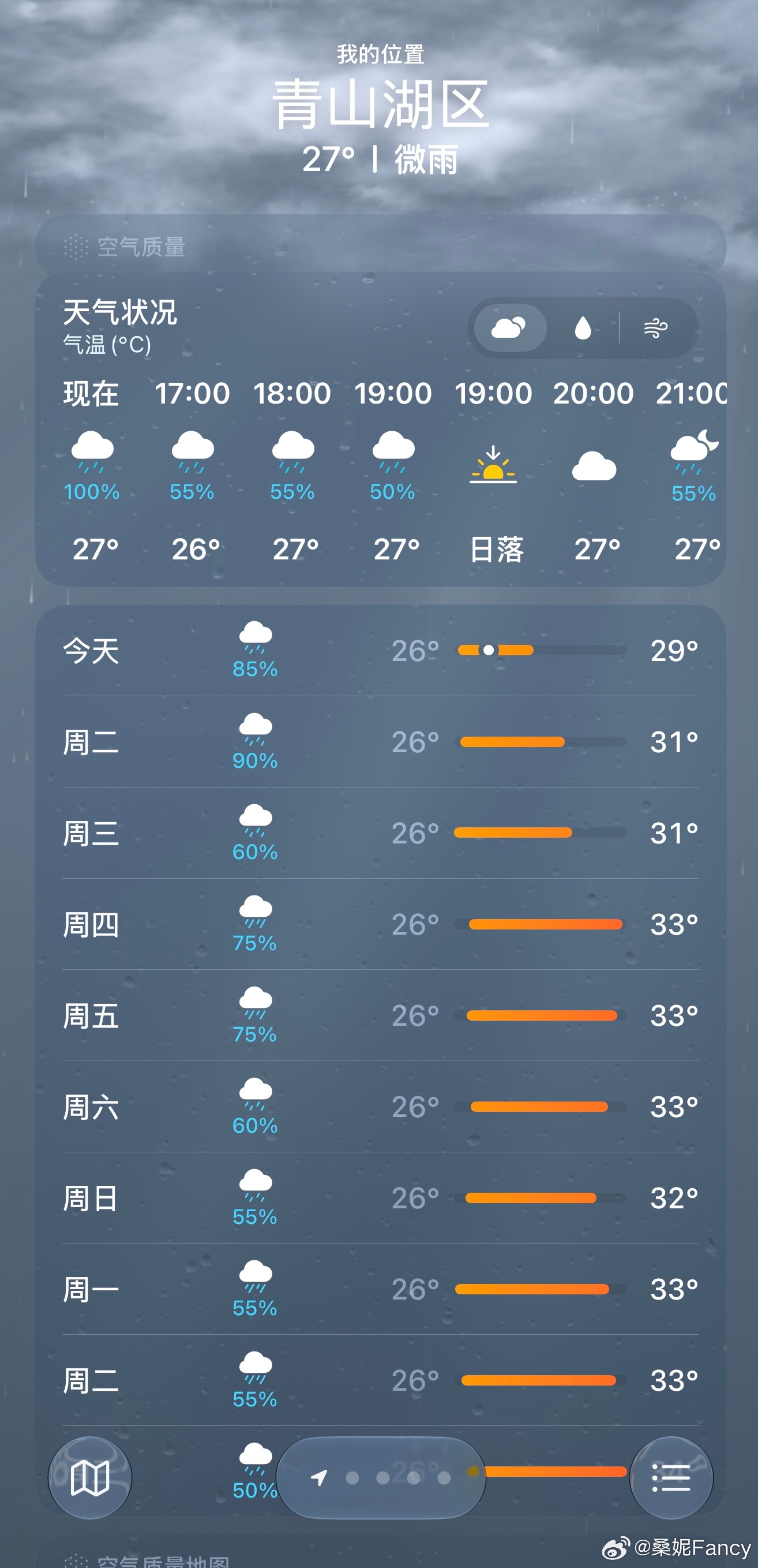 立秋后突然就不热了就南昌的这个天气真的是很烦，连续下十天的雨，心情都跟着不好了